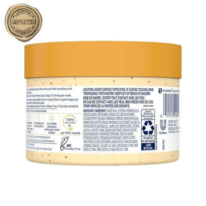 Dove Exfoliating Body Polish Almond & Mango Butter 298g Pack of 2