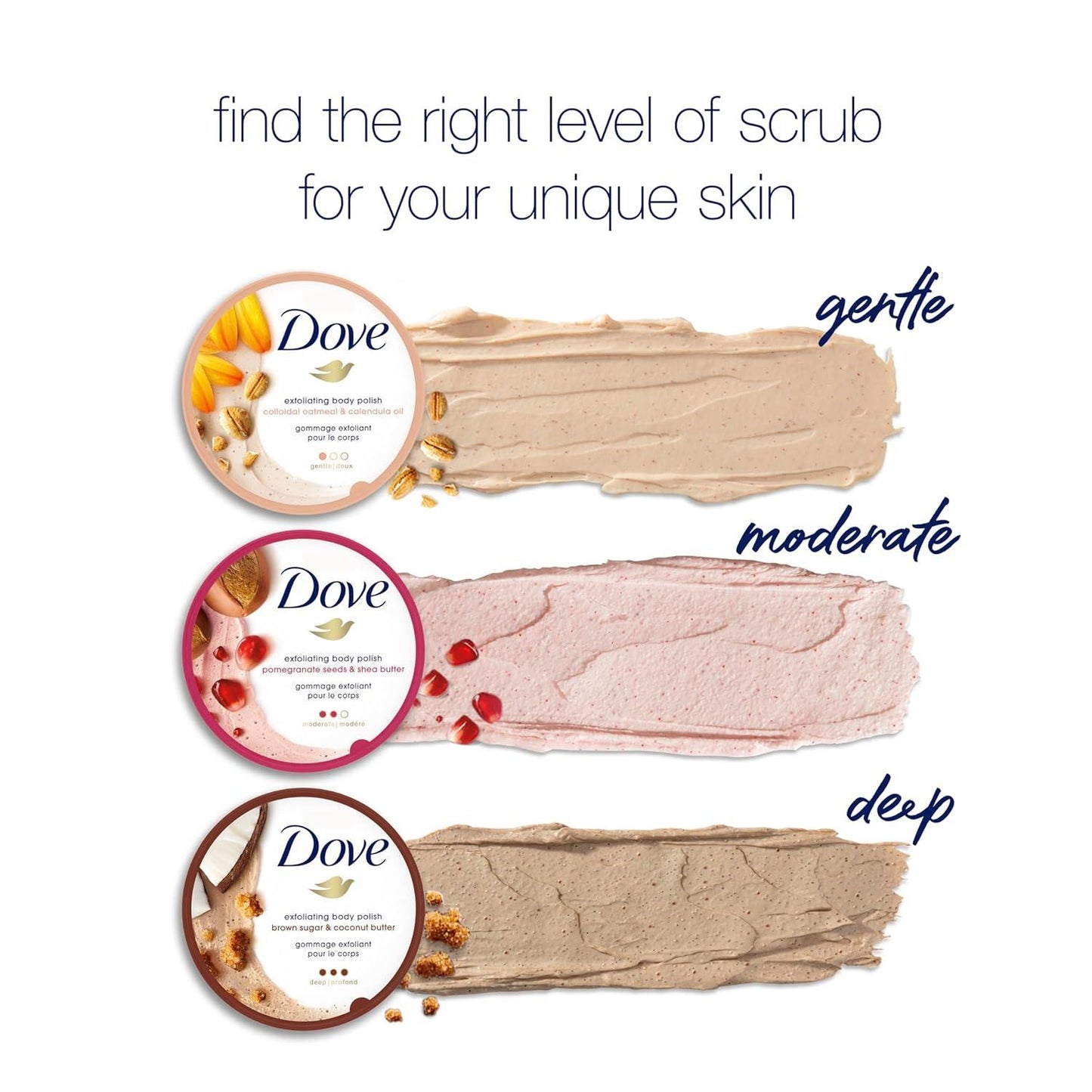 Dove Scrub Almond & Mango 298g