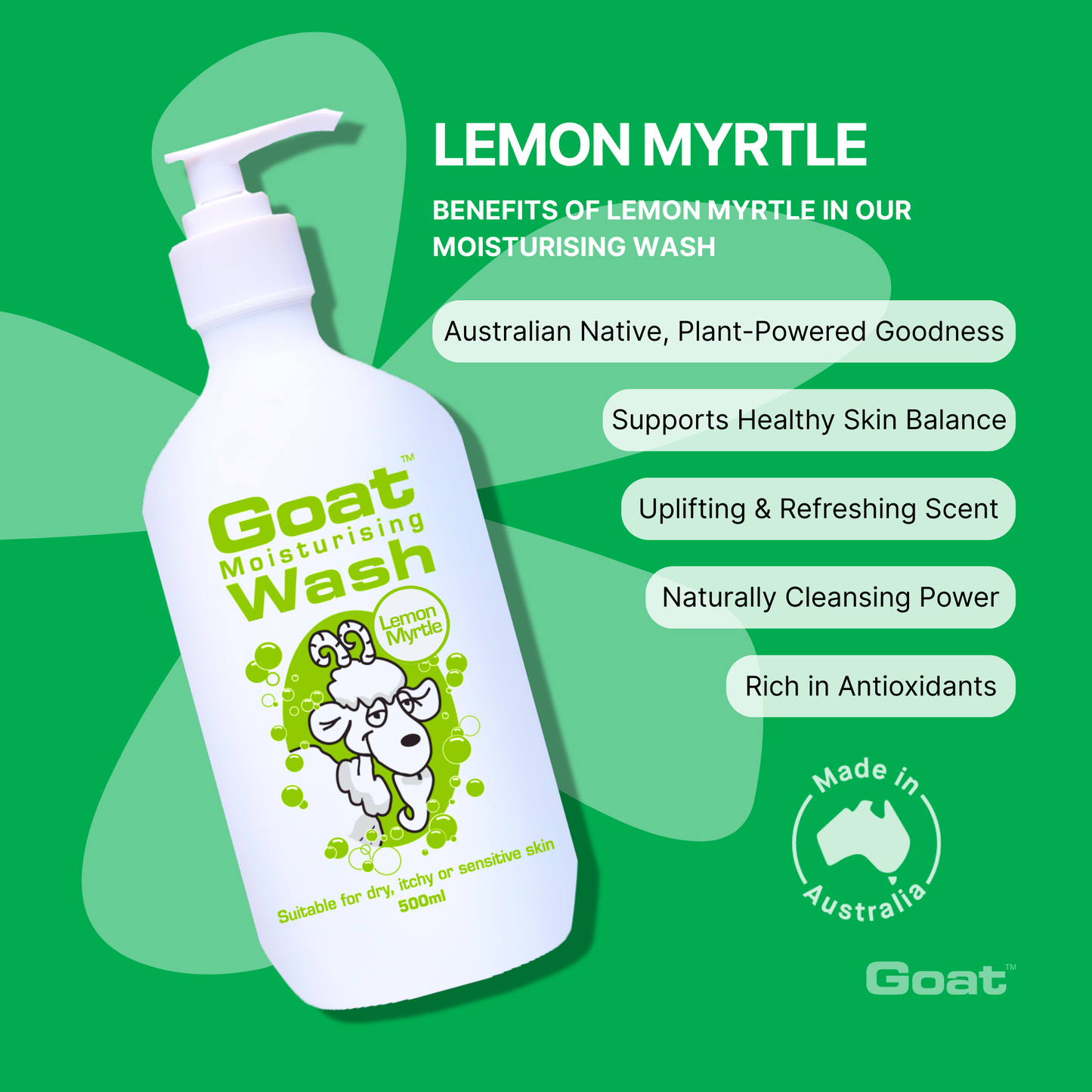 Goat - Moisturising Wash with Lemon Myrtle