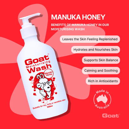 Goat - Moisturising Wash with Manuka Honey (500ml)