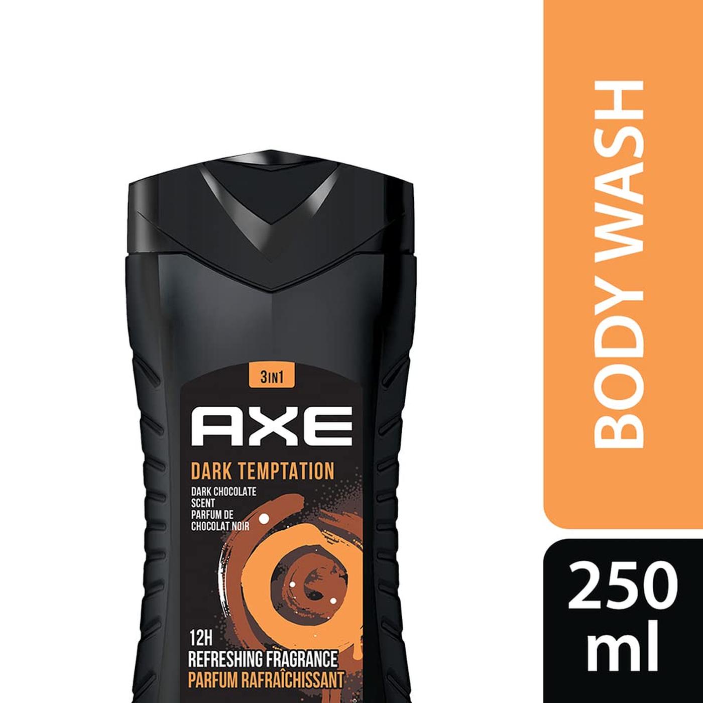 Axe Dark Temptation 3-in-1 Body Face Hair Wash 250 ml Pack of 2