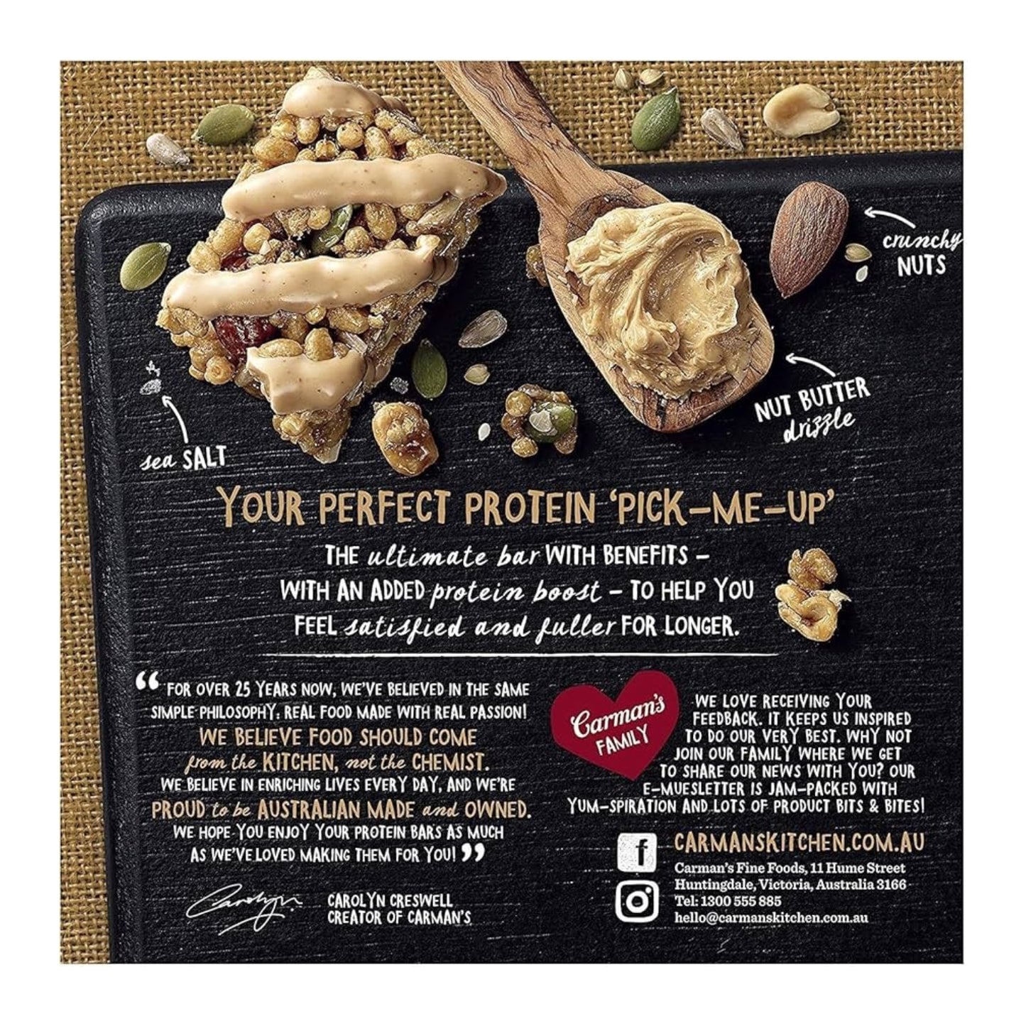 Carmans Bar Protein Salted Caramel Nut Butter 200g