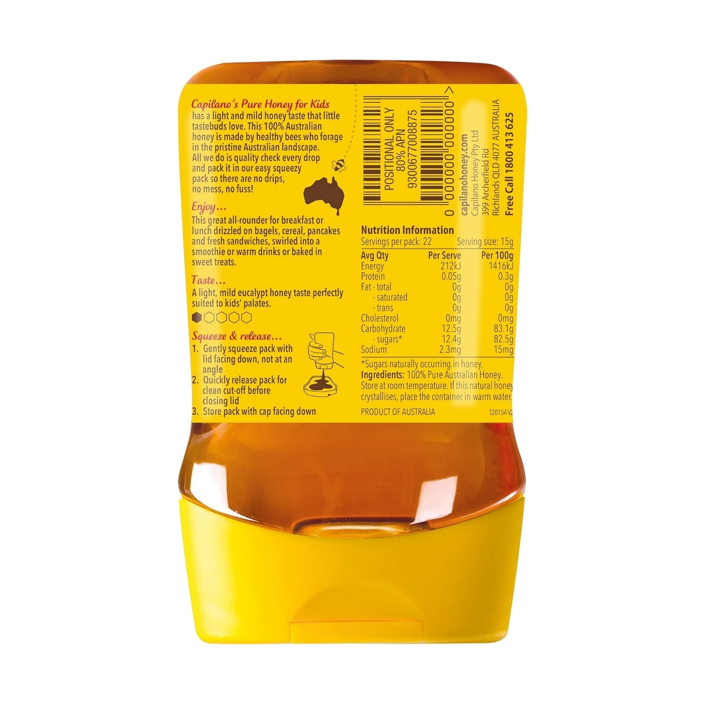 Capilano - Light and Mild Australian Pure Honey (340g)