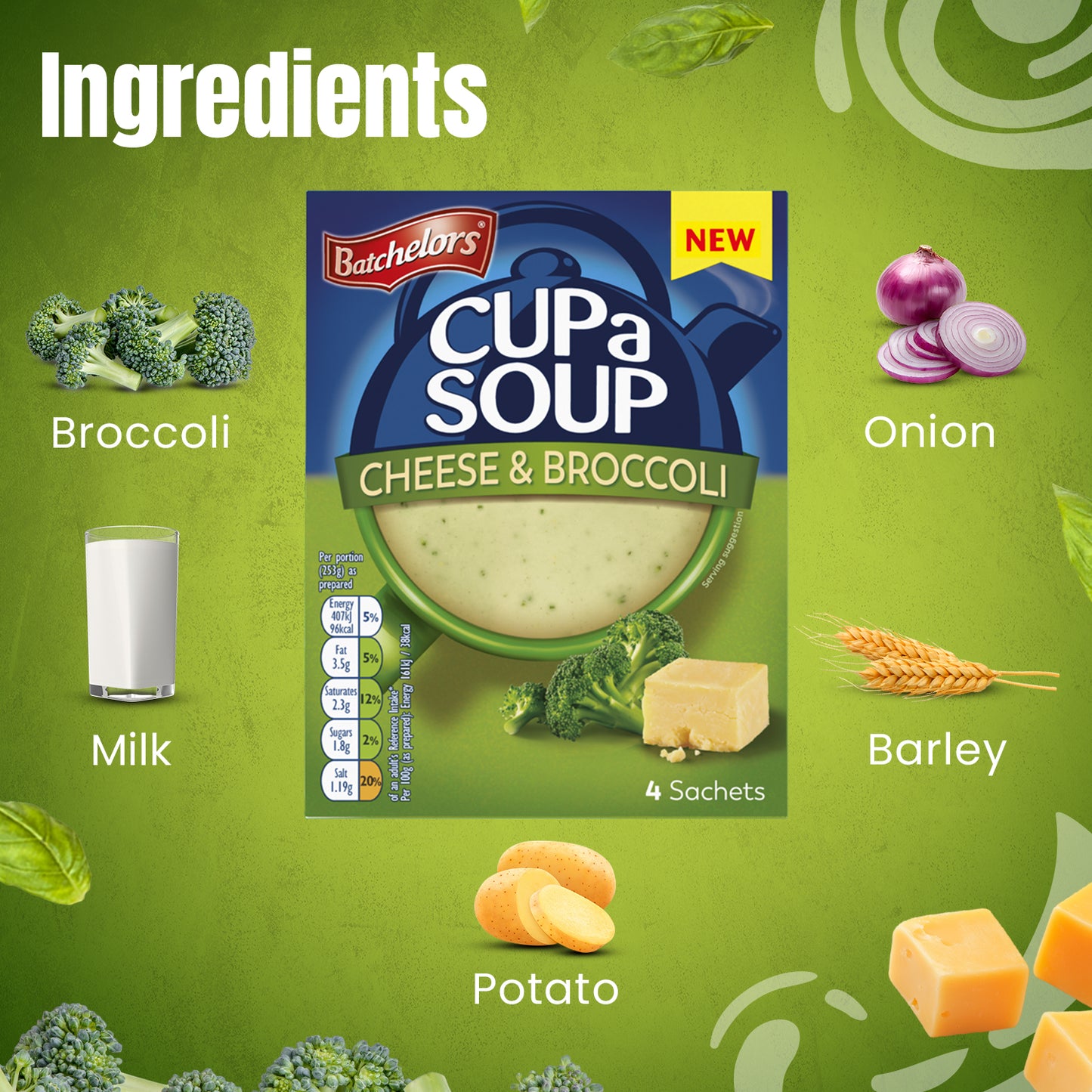 Batchelors Cup A Soup Cheese and Broccoli, 92g