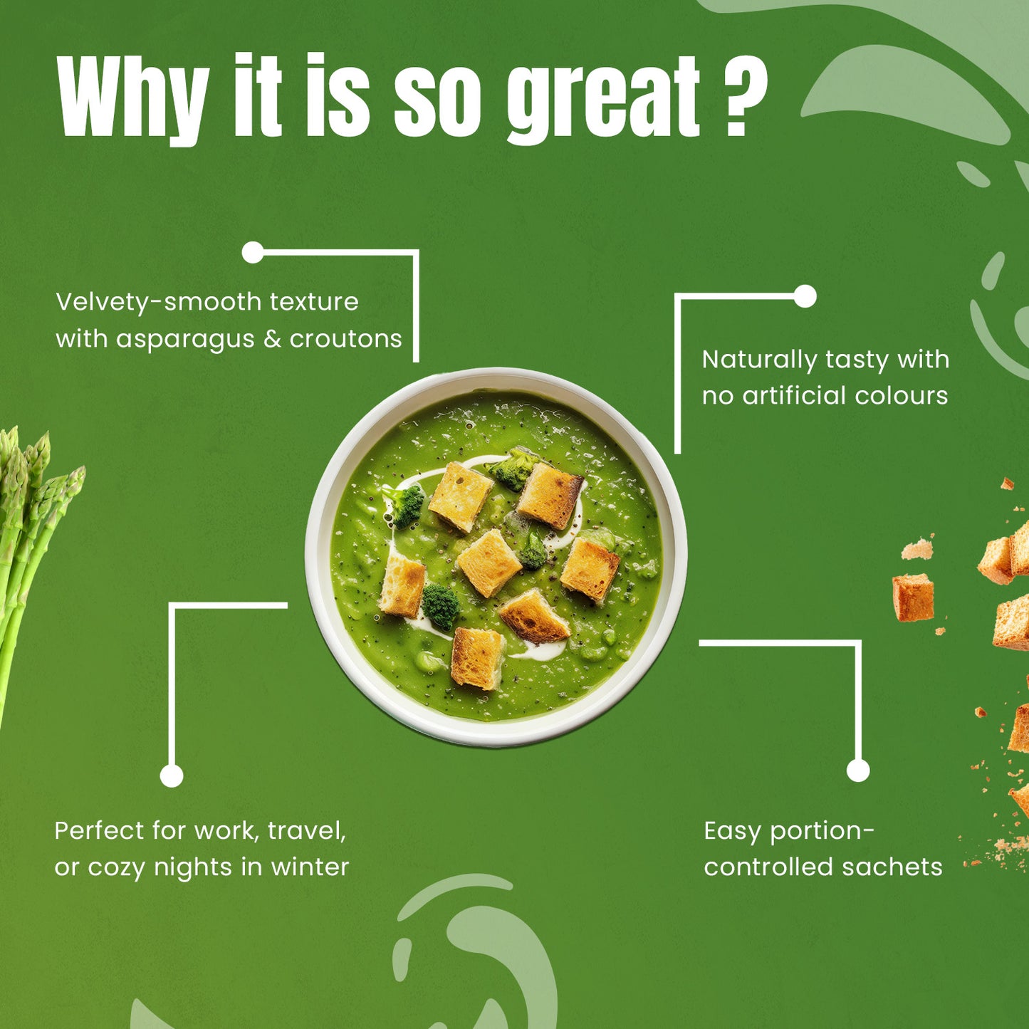 Batchelors Cup A Soup Cream of Asparagus with Croutons, 117g