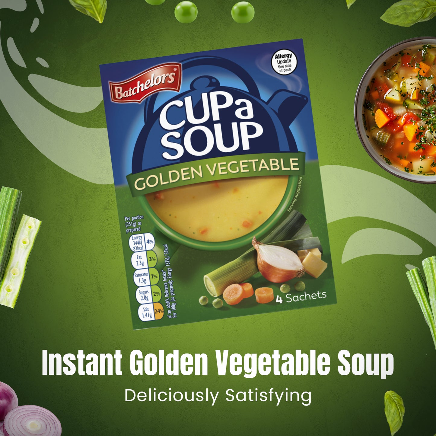 Batchelors Cup A Soup Golden Vegetable, 82g
