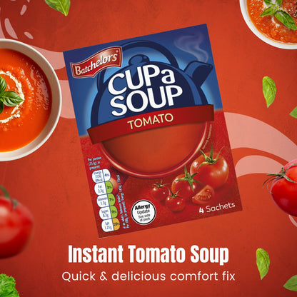 Batchelors - Cup A Soup Tomato | Instant Sachets Pack of 4 (93g)