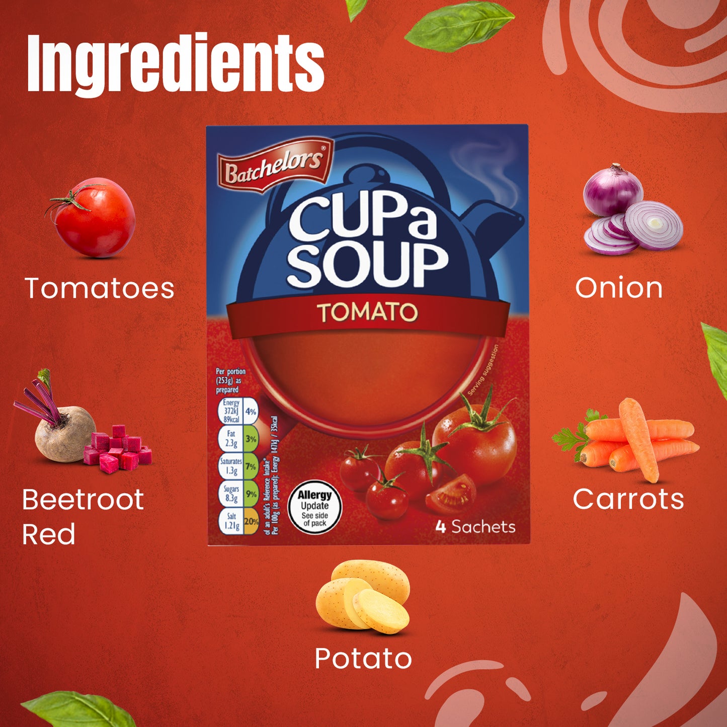 Batchelors Cup A Soup Tomato, 93g