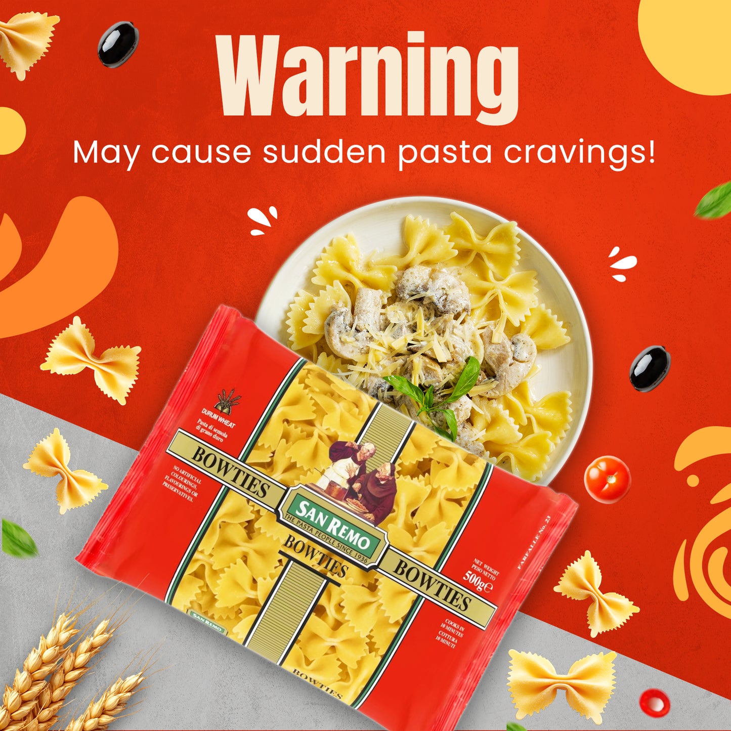 San Remo Bowties Pasta, 500g