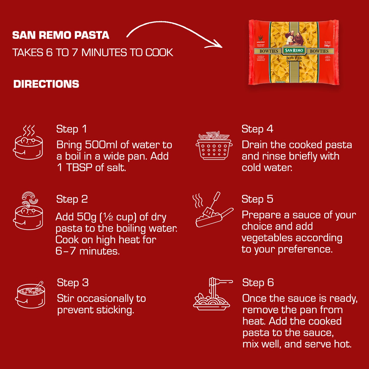 San Remo - Bowties Pasta (500g)