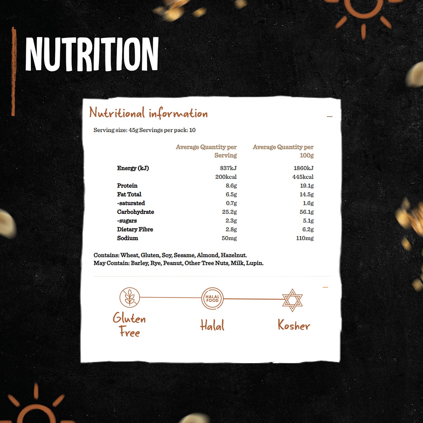 Carmans Granola Protein Rich Almond & Hazelnut 450g