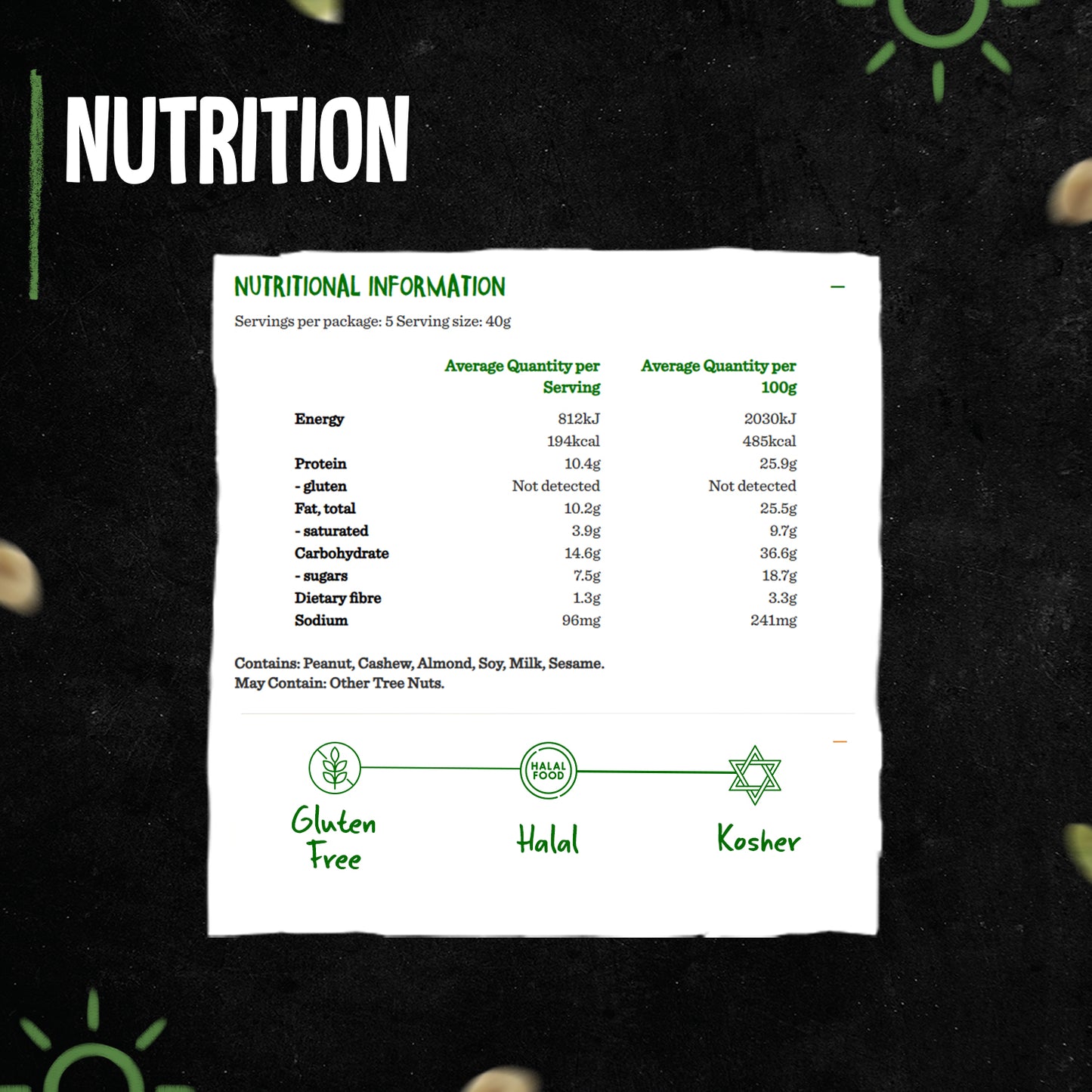 Carmans Bar Protein Coconut, Yoghurt & Roasted Nut 200g