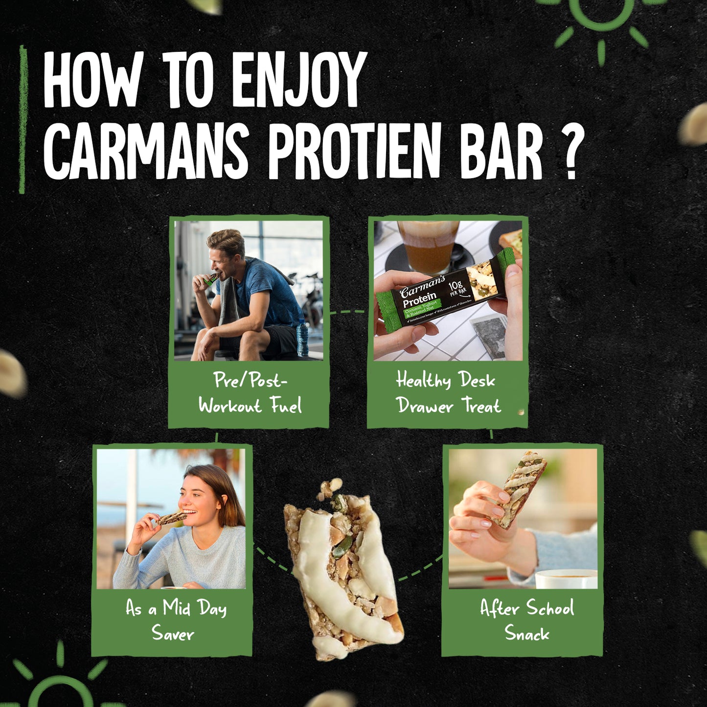 Carmans Bar Protein Coconut, Yoghurt & Roasted Nut 200g