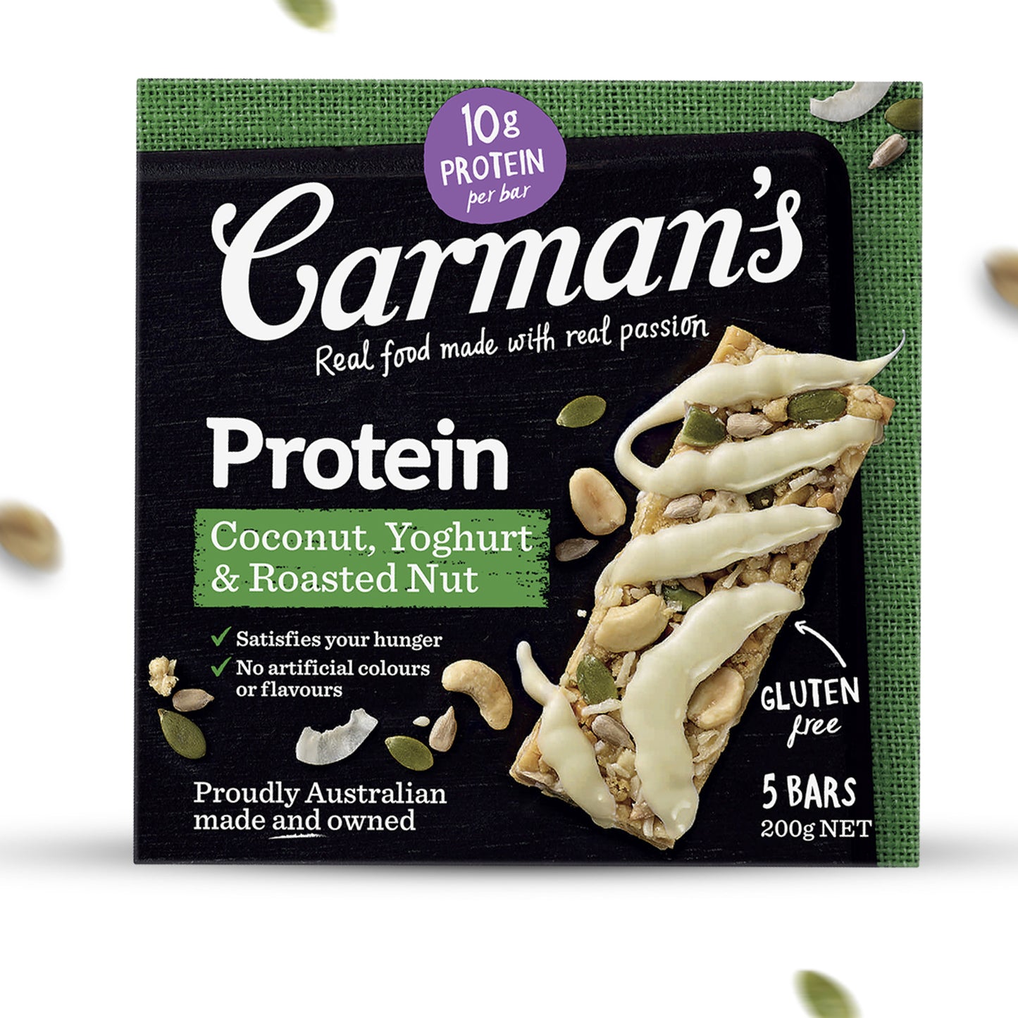 Carmans Bar Protein Coconut, Yoghurt & Roasted Nut 200g