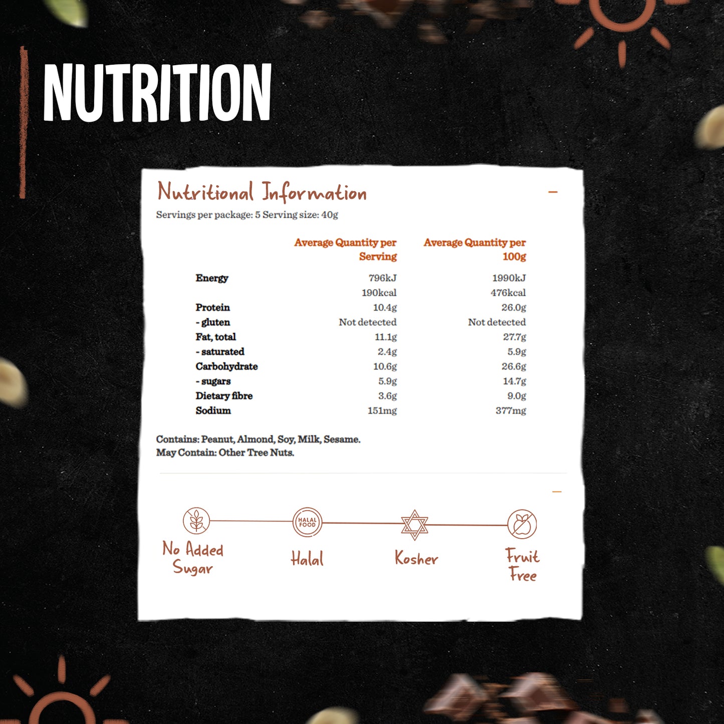 Carmans Bar Protein Salted Dark Choc Almond 200g