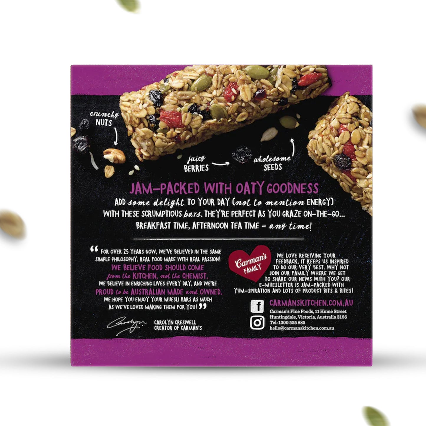 Carmans Muesli Bars Traditional Super Berry 270g
