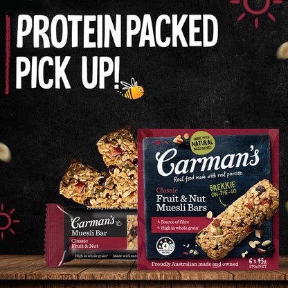 Carmans Muesli Bar Traditional Classic Fruit & Nut 270g