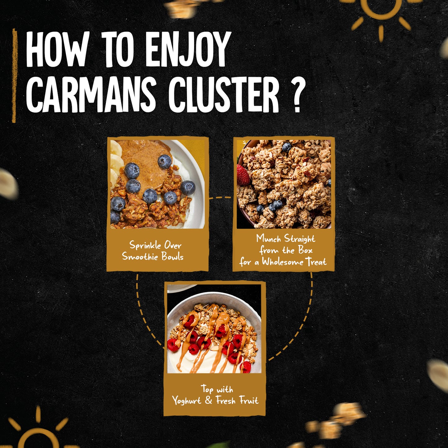 Carmans Clusters Aussie Oat Honey Crunch 450g