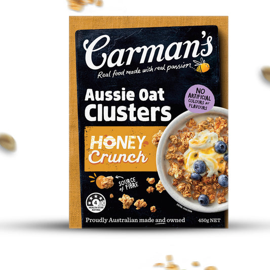 Carmans Clusters Aussie Oat Honey Crunch 450g