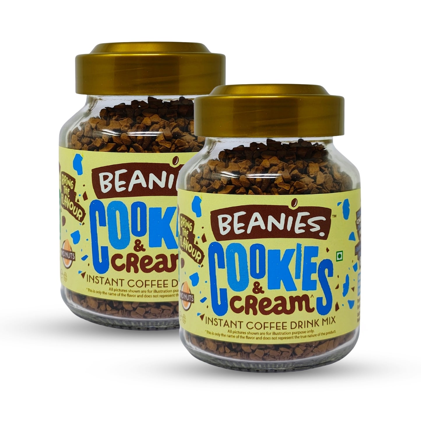 Beanies Cookies and Cream Flavour Instant Coffee, 50g