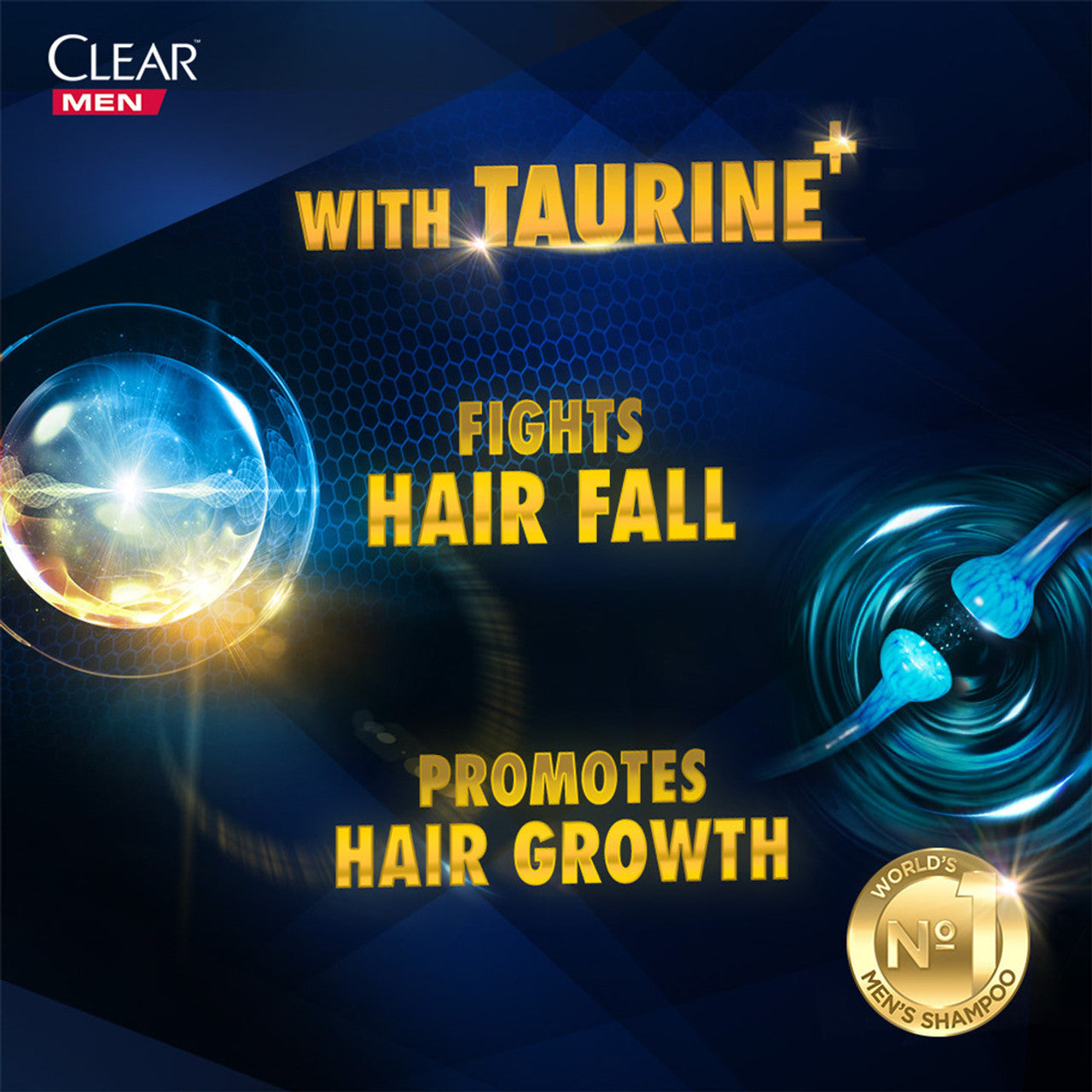 Clear Men Anti-Hair Fall Anti-Dandruff Shampoo with Vitamin B3 & Taurine  (320 ml)