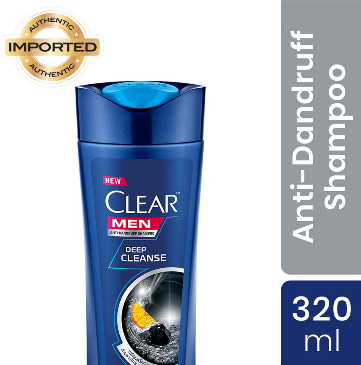 Clear Men Deep Cleanse Anti-Dandruff Shampoo with Activated Charcoal  (320 ml)