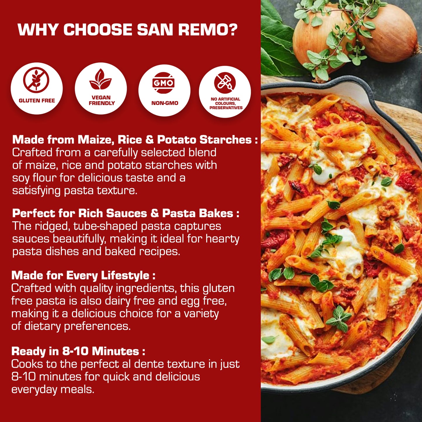 San Remo - Gluten Free Penne Pasta (350g)