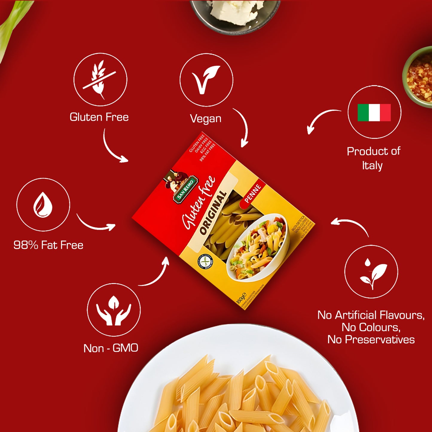 San Remo - Gluten Free Penne Pasta (350g)