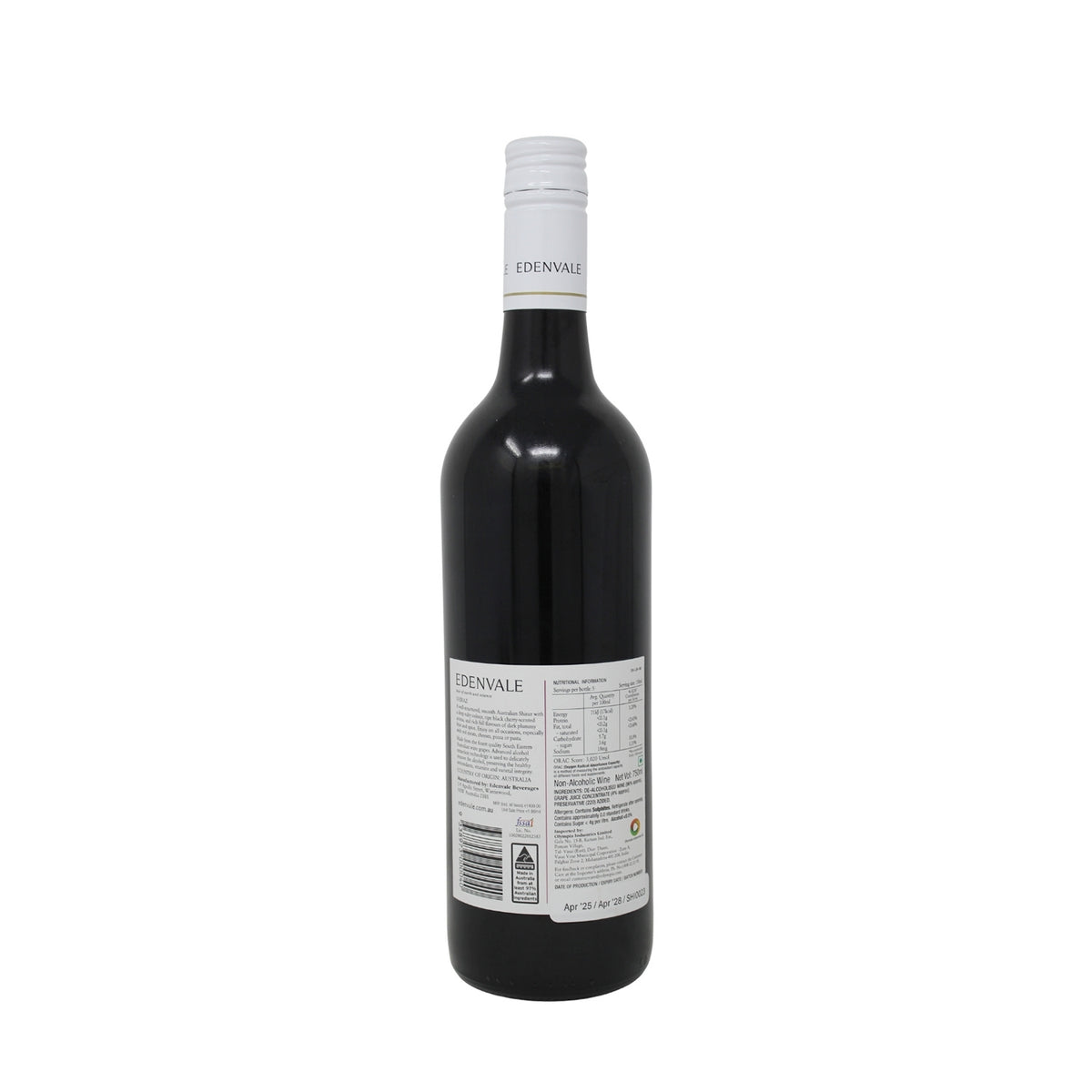 Edenvale Non Alcoholic Shiraz Wine 750ml
