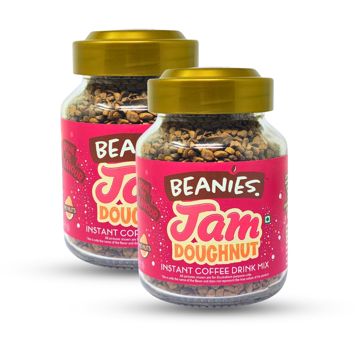 Beanies Jam Doughnut Instant Coffee, 50g