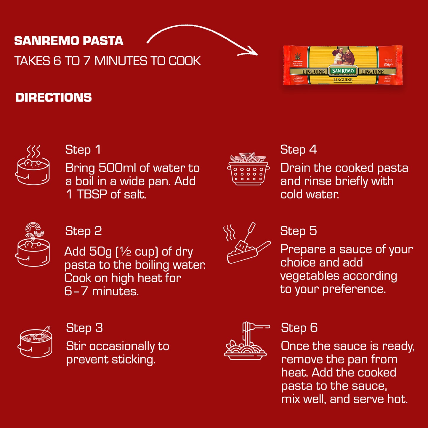 San Remo Linguine Pasta, 500g