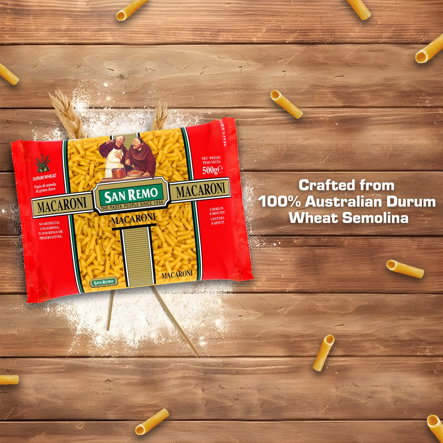 San Remo Macaroni Pasta, 500g