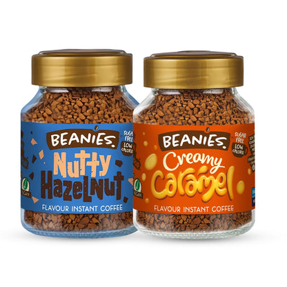 Beanies - Nutty Hazelnut & Creamy Caramel Duo