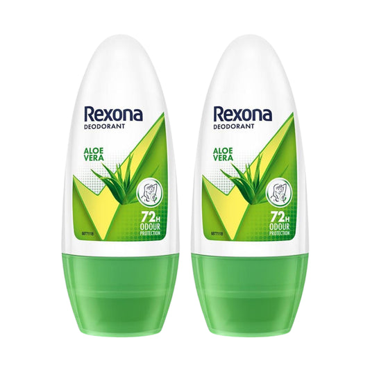 Rexona Aloe Vera Roll On Deodorant Women 50 ml Pack of 2
