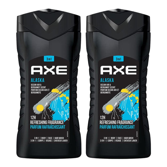 Axe Alaska 3-in-1 Body Face Hair Wash 250 ml Pack of 2