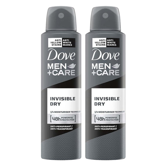 Dove Men+Care Invisible Dry Spray Deodorant 150 ml Pack of 2