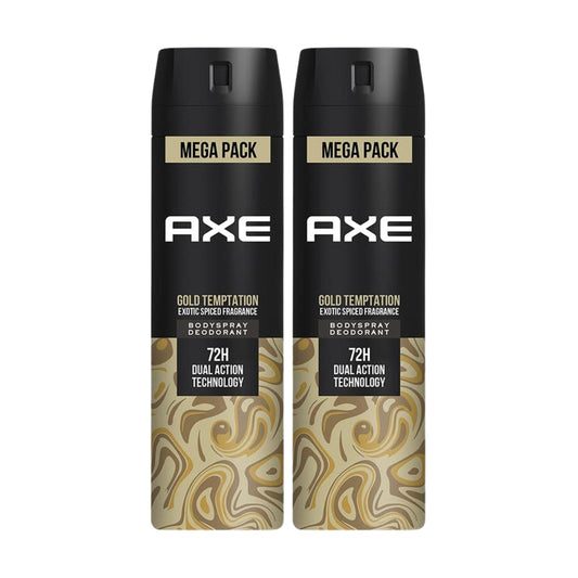 Axe Gold Temptation Deodorant Spray 215 ml Pack of 2