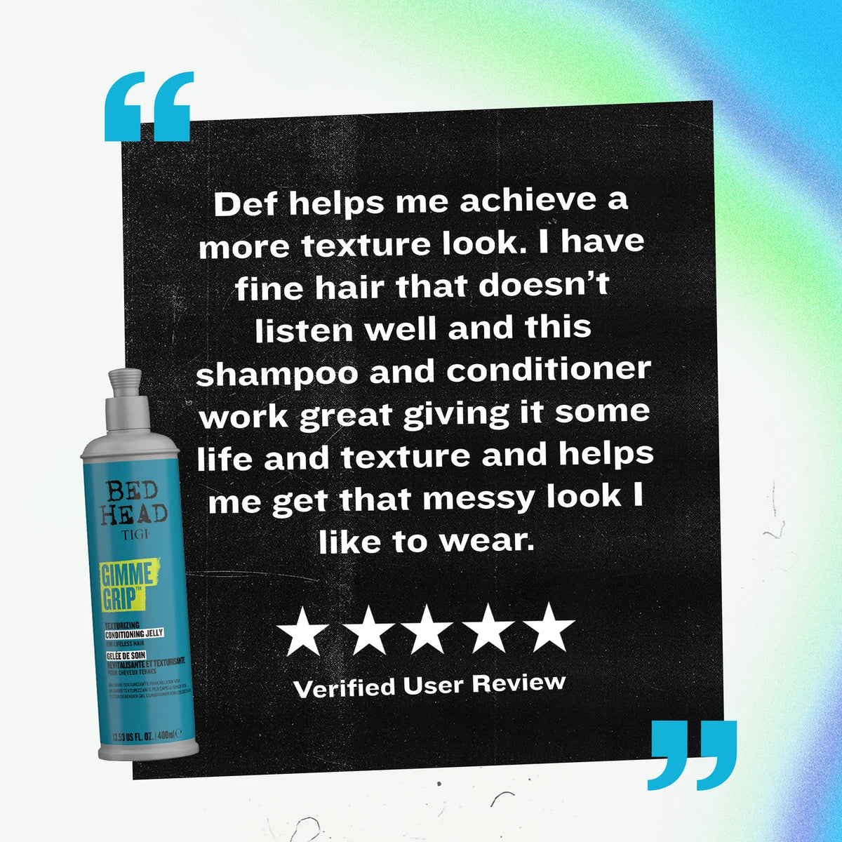 Bed Head Gimme Grip Texturizing Conditioner 600ml