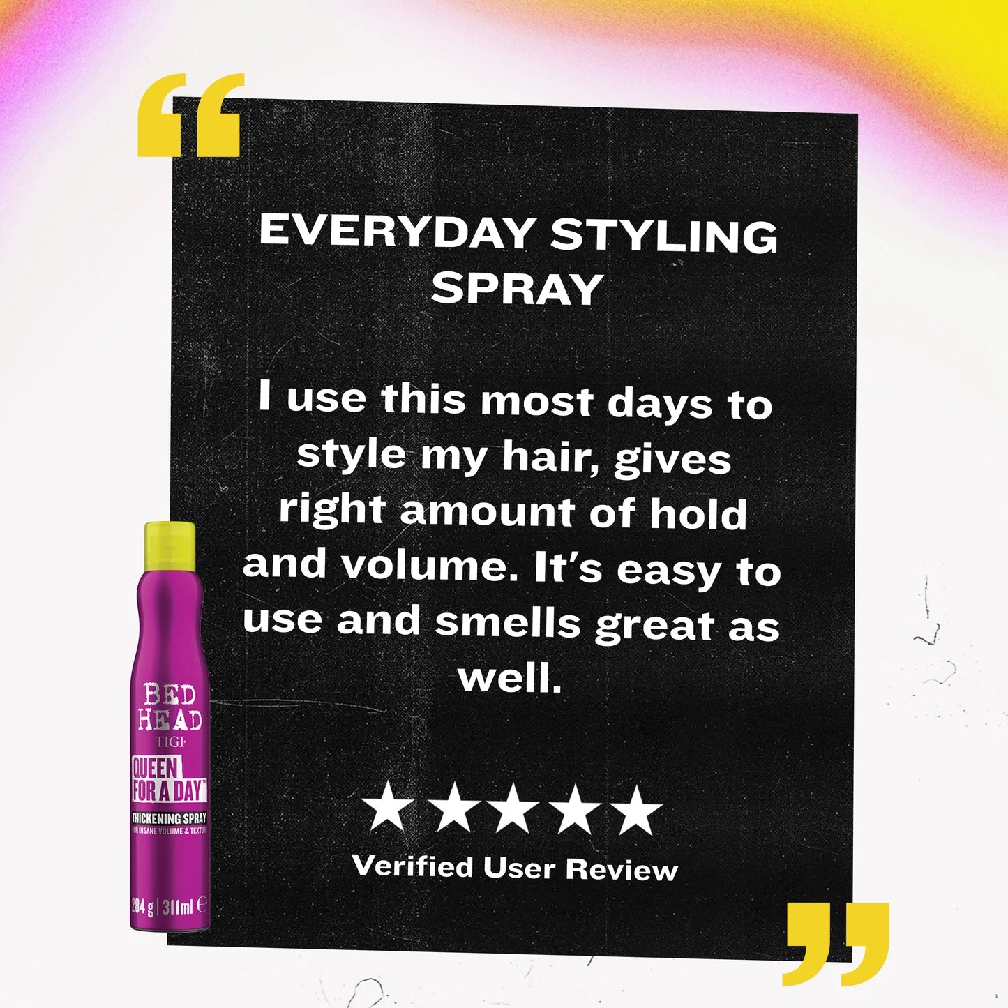 スタイリング剤 BED HEAD QUEEN FOR A DAY 311ml Bed Head Queen For A Day Thickening Spray 311ml | OLYKART