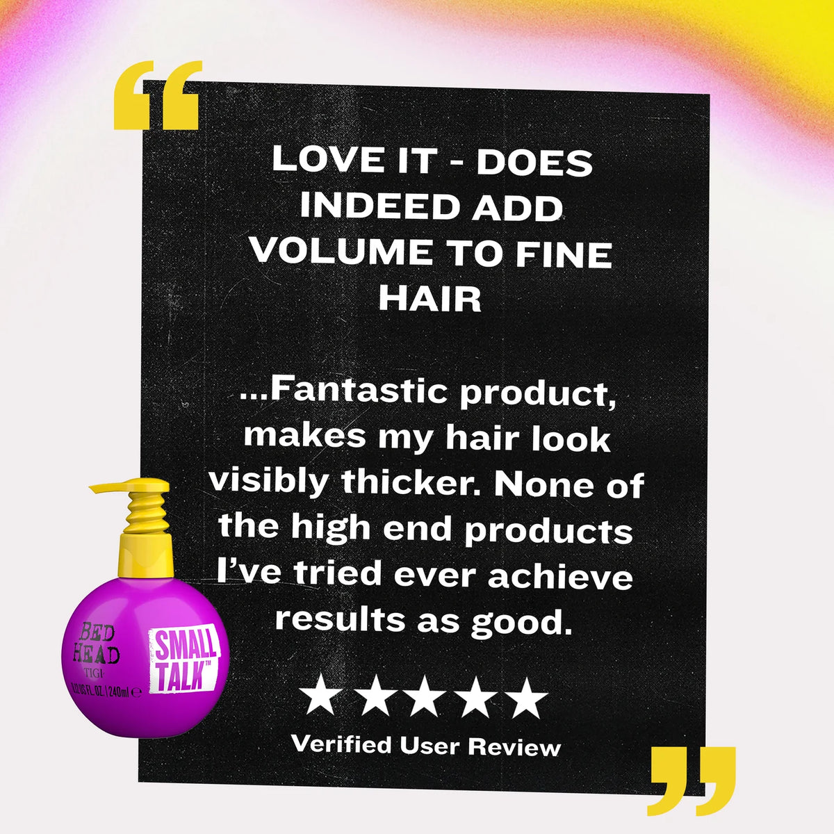 Bed Head Small Talk Thickening Cream Hair Styler 125ml