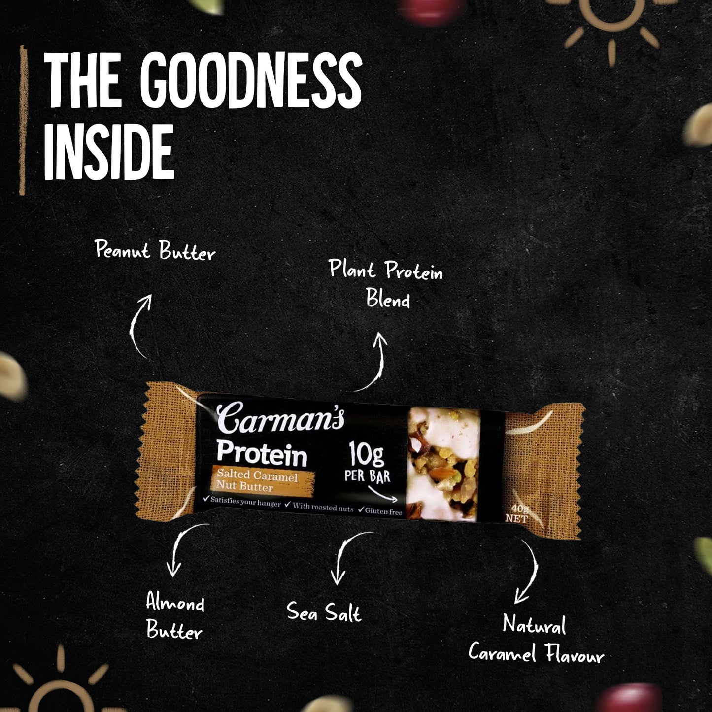 Carmans Bar Protein Salted Caramel Nut Butter 200g