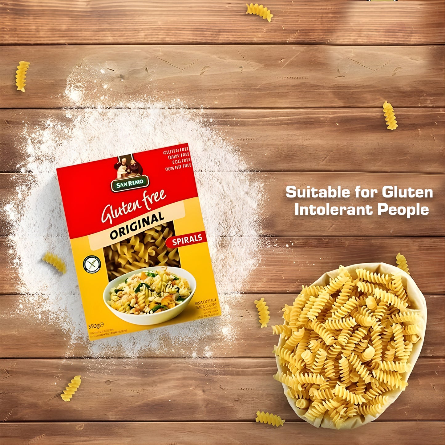 San Remo Gluten Free Spirals Pasta, 350g