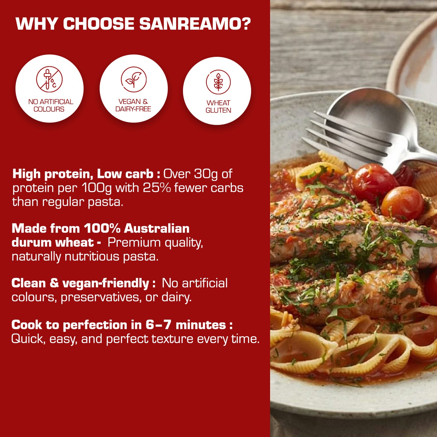 San Remo Small Shells Pasta, 500g