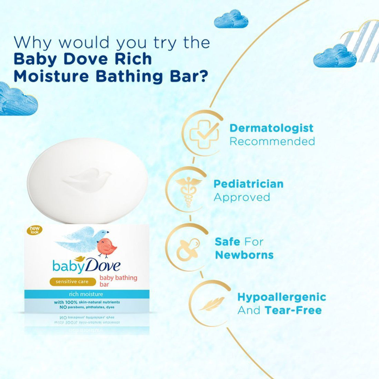 Baby Dove Rich Moisture Bar 75 g