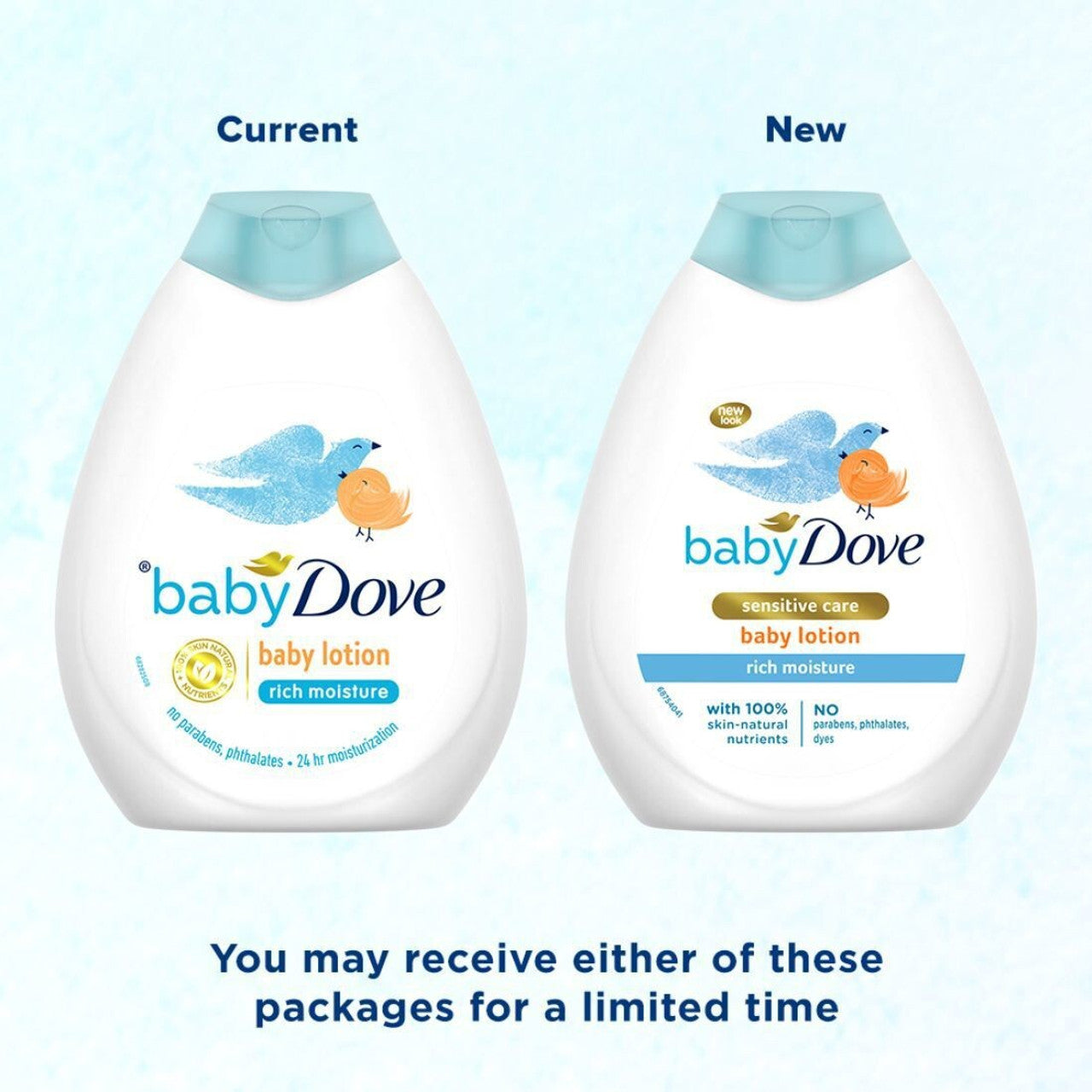 Baby Dove Nourishing baby Lotion 200ml & 400ml