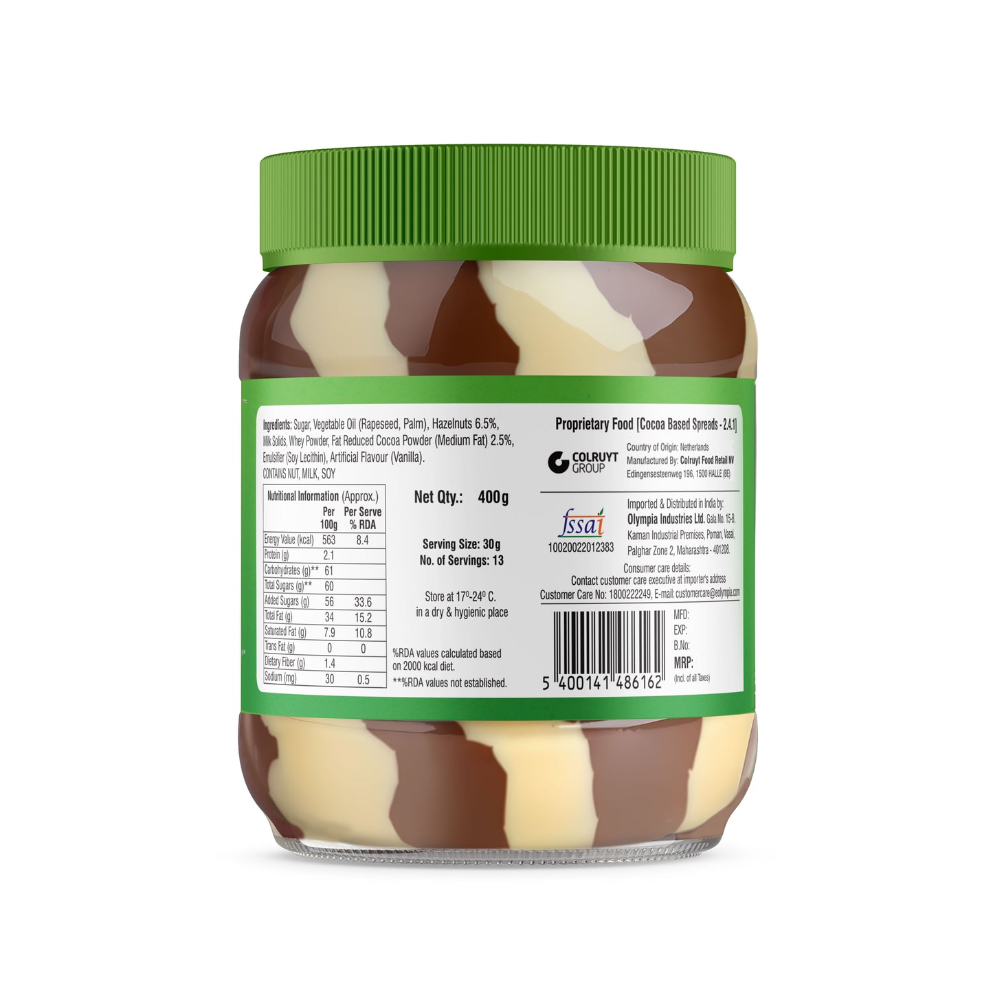 BONI Hazelnut Spread with Cocoa- 400gm