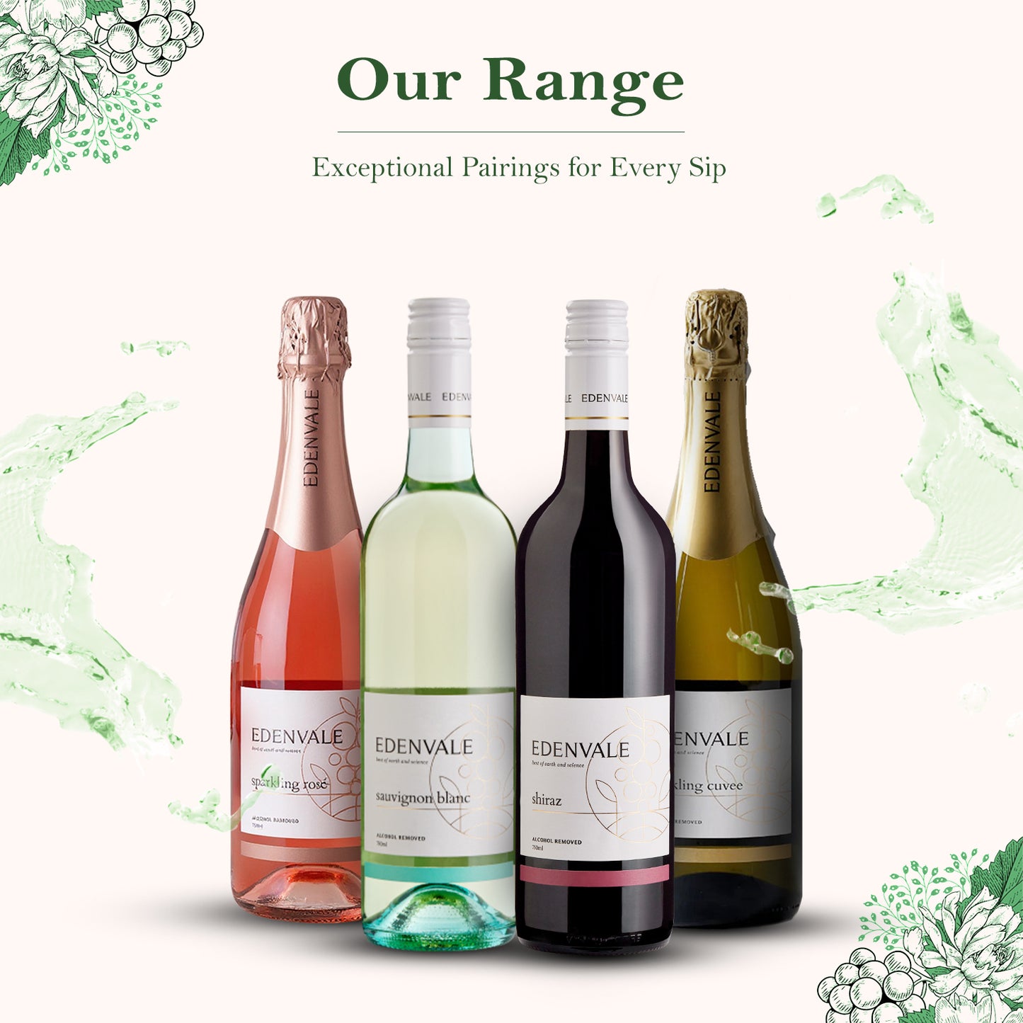 Edenvale Sauvignon Blanc 750 ml Non Alcoholic Wine