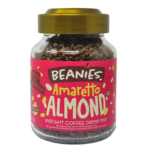 Beanies Amaretto Almond Flavour Instant Coffee, 50g