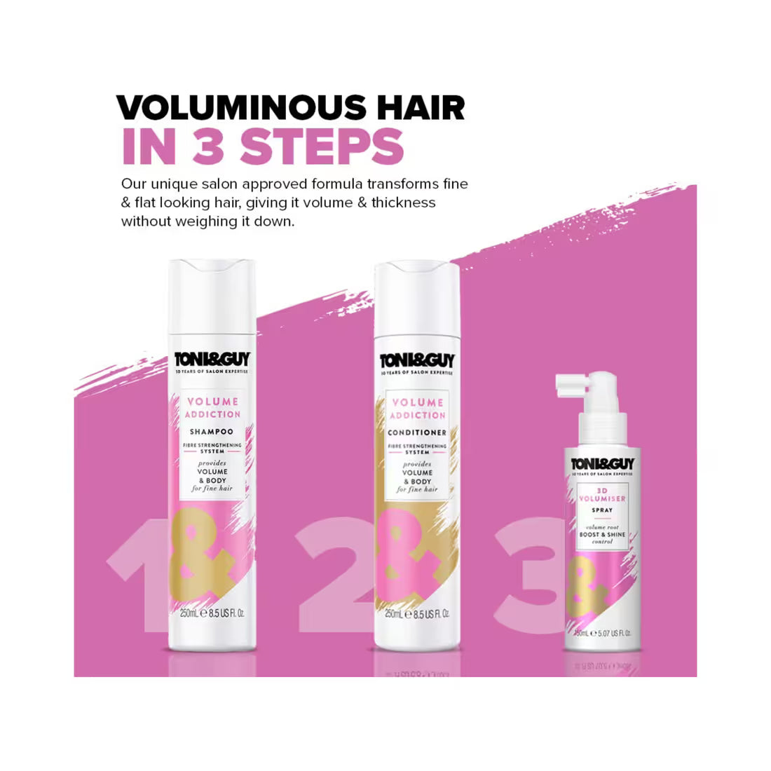 Toni&Guy Volume Addiction Shampoo – 250ml