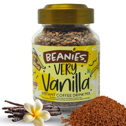 Beanies - Very Vanilla Flavour Instant Coffee (50g)